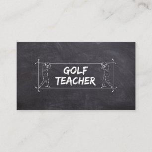 Golf Docent Coach Lessen Instructeur Instructie Visitekaartje