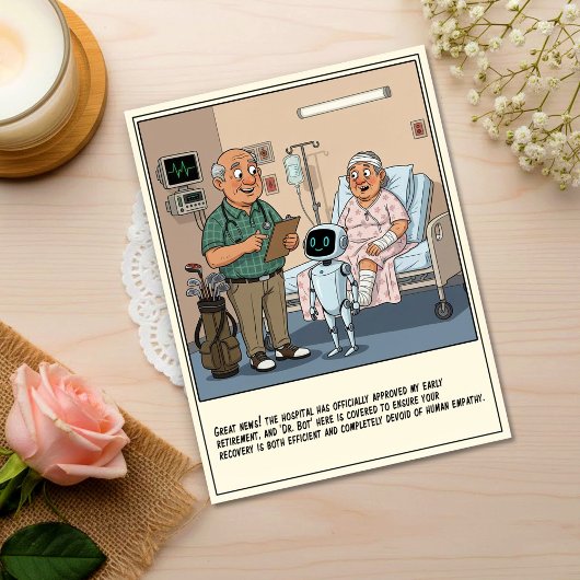 Golf Doctor Introduces Robot Assistant Get Well Briefkaart