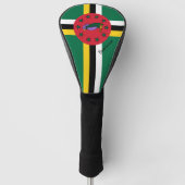Golf Dominica & Dominica Vlag / Golfclubs Hoesjes Golfheadcover (Voorkant)