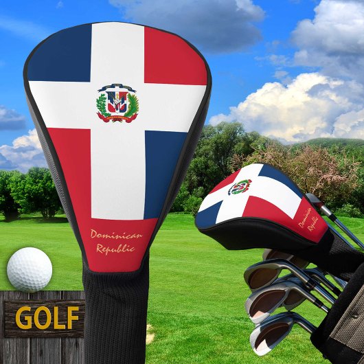 Golf Dominicaanse Republiek & Vlag / Golfclubs Hoe Golfheadcover
