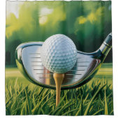 Golf douchegordijn (Voorkant)