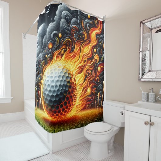 Golf douchegordijn (In situ)