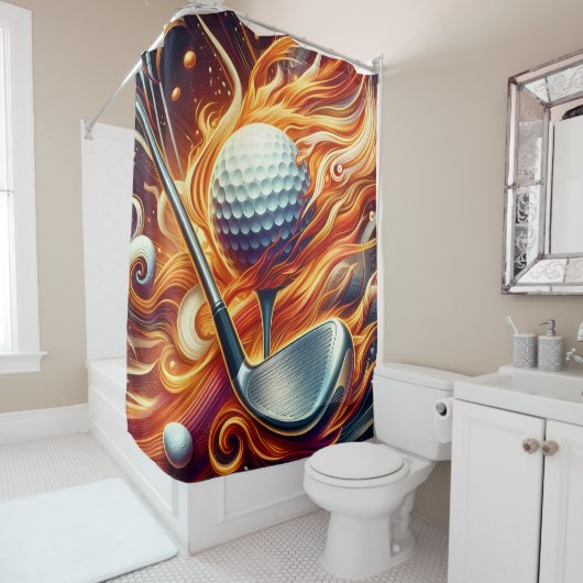 Golf douchegordijn (In situ)