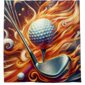 Golf douchegordijn (Voorkant)