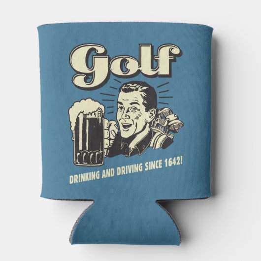 Golf: Drink & rijdend sinds 1642 Blikjeskoeler (Achterkant)
