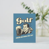 Golf: Drink & rijdend sinds 1642 Briefkaart (Staand voorkant)