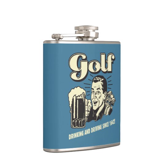 Golf: Drink & rijdend sinds 1642 Heupfles (Rechts)