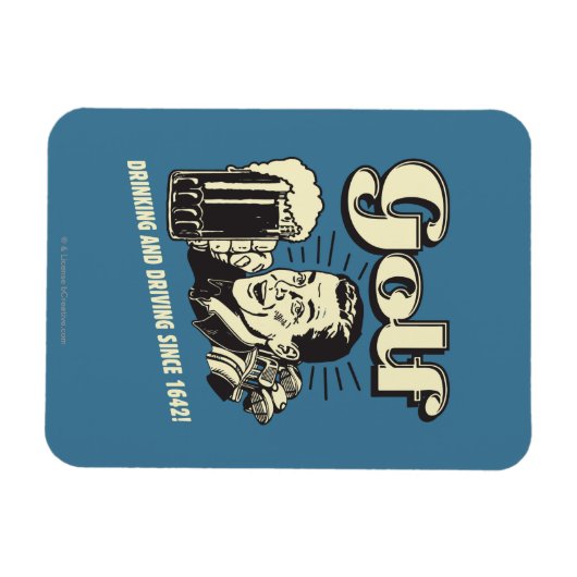 Golf: Drink & rijdend sinds 1642 Magneet (Horizontaal)