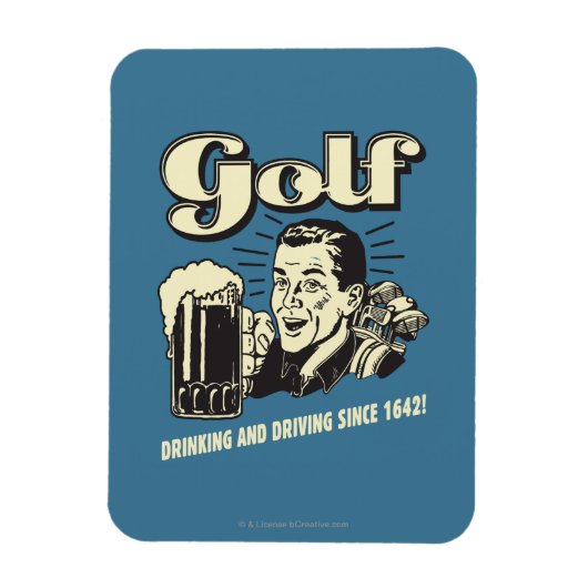 Golf: Drink & rijdend sinds 1642 Magneet (Verticaal)