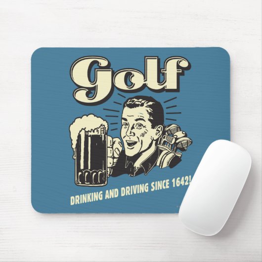 Golf: Drink & rijdend sinds 1642 Muismat (Met muis)