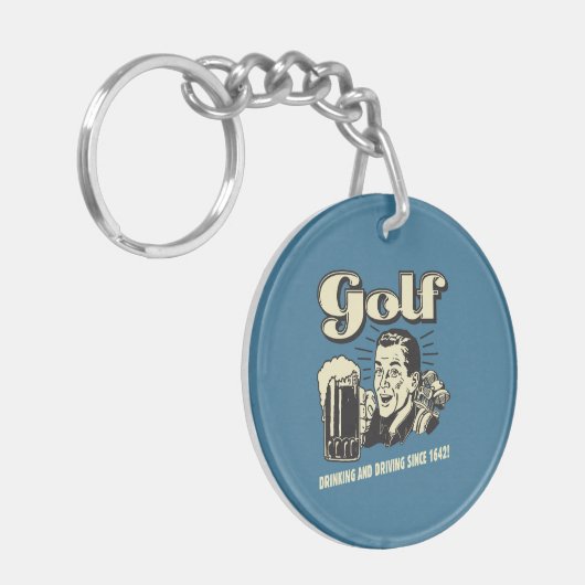 Golf: Drink & rijdend sinds 1642 Sleutelhanger (Voorkant Links)