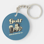 Golf: Drink & rijdend sinds 1642 Sleutelhanger (Achterkant)
