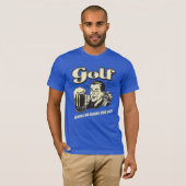 Golf: Drink & rijdend sinds 1642 T-shirt (Voorkant volledig)