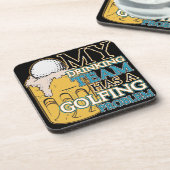 Golf Drink team Bier Onderzetter (Linkerzijde)