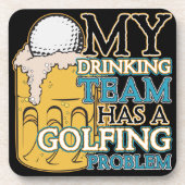 Golf Drink team Bier Onderzetter (Voorkant)