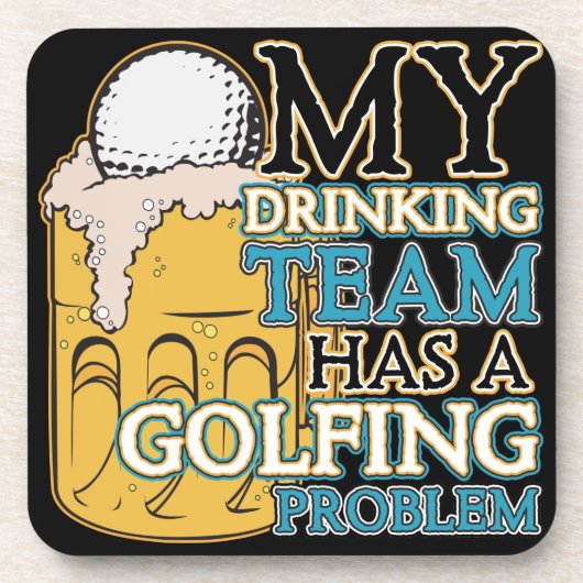 Golf Drink team Bier Onderzetter (Voorkant)