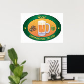 Golf Drink team Poster (Thuiskantoor)
