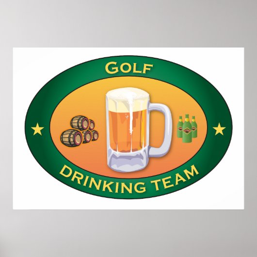 Golf Drink team Poster (Voorkant)