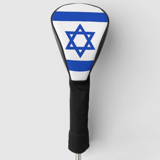 Golf Driver Cover with Flag of Israel (Voorkant)