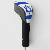 Golf Driver Cover with Flag of Israel (Schuin)