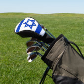 Golf Driver Cover with Flag of Israel (Insitu)
