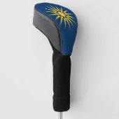 Golf Driver Cover with Flag of Macedonia, Greece (Schuin)