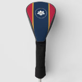 Golf Driver Cover with Flag of Mississippi, USA (Voorkant)