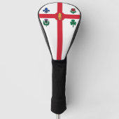 Golf Driver Cover with Flag of Montreal, Canada (Voorkant)
