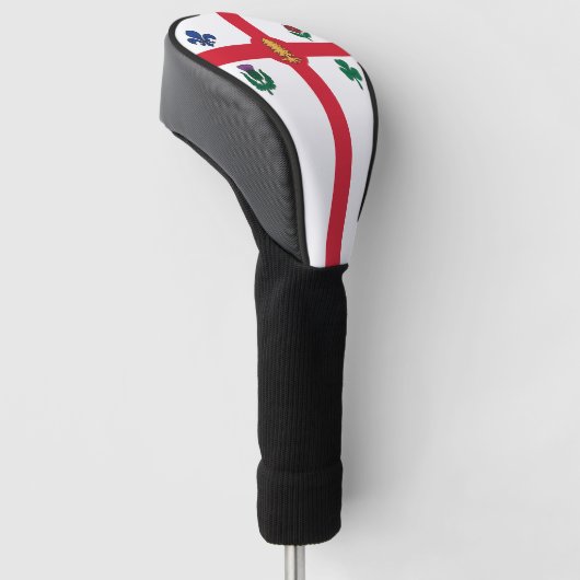 Golf Driver Cover with Flag of Montreal, Canada (Schuin)