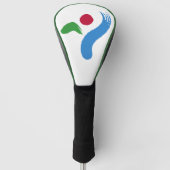 Golf Driver Cover with Flag of Seoul, South Korea (Voorkant)