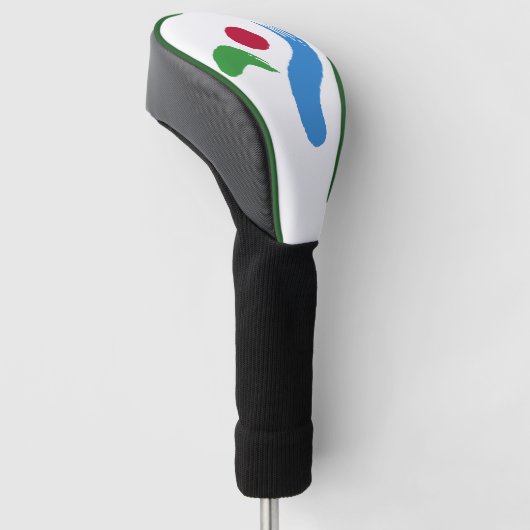 Golf Driver Cover with Flag of Seoul, South Korea (Schuin)