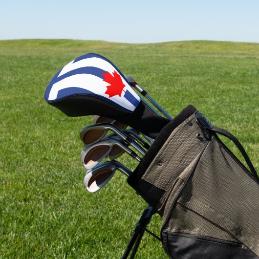 Golf Driver Cover with Flag of Toronto, Canada (Insitu)