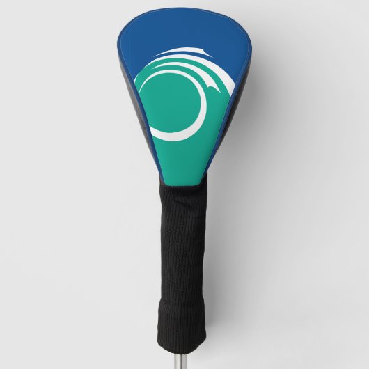 Golf Driver Hoes met Vlag van Ottawa, Canada Golfheadcover (Voorkant)