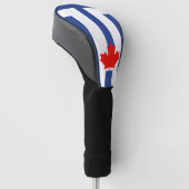 Golf Driver Hoes met Vlag van Toronto, Canada Golfheadcover (Schuin)