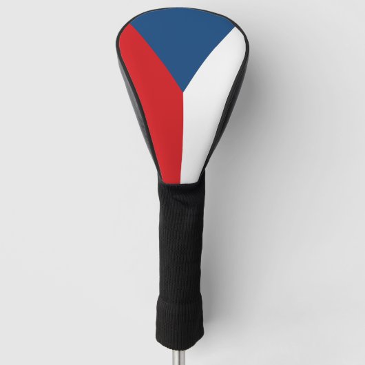 Golf Driver Hoes met Vlag van Tsjechië Golfheadcover (Voorkant)