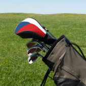 Golf Driver Hoes met Vlag van Tsjechië Golfheadcover (Insitu)