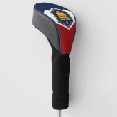 Golf Driver Hoes met Vlag van Utah, VS Golfheadcover (Schuin)