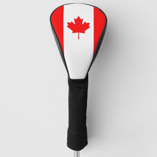 Golf Driver Hoesje met Canadese vlag Golfheadcover (Voorkant)