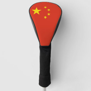 Golf Driver Hoesje met de Chinese vlag Golfheadcover
