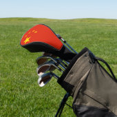 Golf Driver Hoesje met de Chinese vlag Golfheadcover (Insitu)