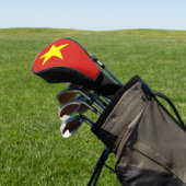 Golf Driver Hoesje met de Vietnamese vlag Golfheadcover (Insitu)