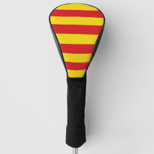 Golf Driver Hoesje met de vlag van Catalonië Golfheadcover