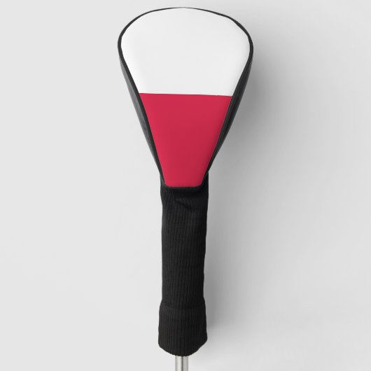 Golf Driver Hoesje met de vlag van Polen Golfheadcover (Voorkant)