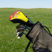 Golf Driver Hoesje met de vlag van Sicilië, Italië Golfheadcover (Insitu)