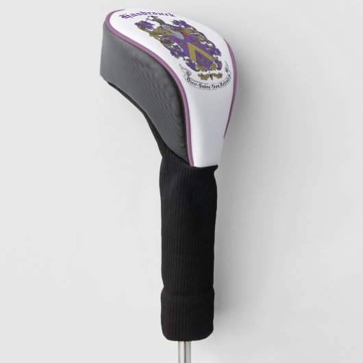 Golf Driver Hoesje met familieklok Golfheadcover (Schuin)