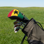 Golf Driver Hoesje met Ghanese vlag Golfheadcover (Insitu)