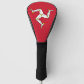 Golf Driver Hoesje met Isle of Man Flag, Verenigd  Golfheadcover (Voorkant)