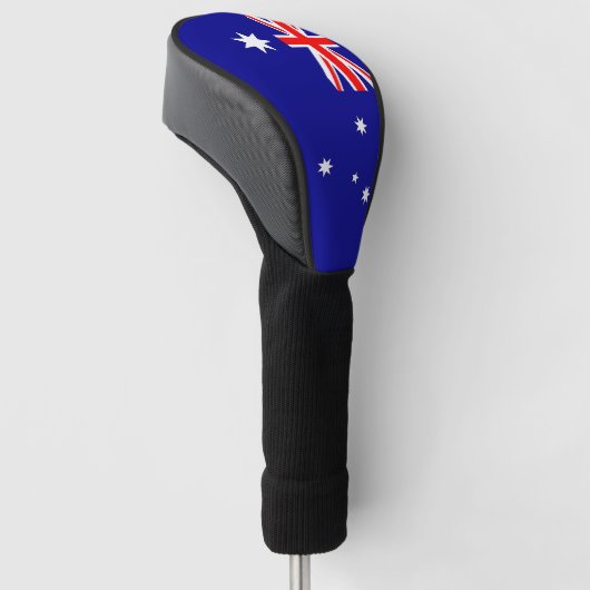 Golf Driver Hoesje met vlag van Australië Golfheadcover (Schuin)