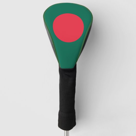 Golf Driver Hoesje met vlag van Bangladesh Golfheadcover (Voorkant)