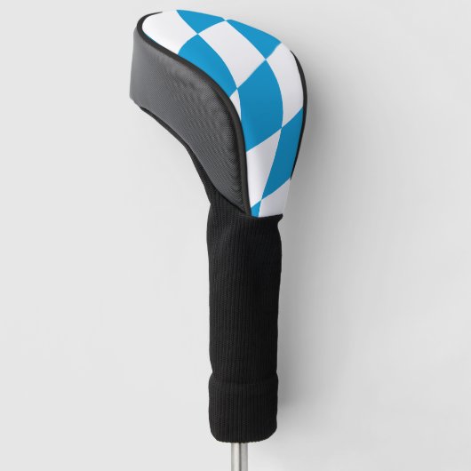 Golf Driver Hoesje met vlag van Beieren Golfheadcover (Schuin)